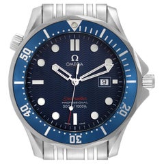 Omega Seamaster Bond 300M Blue Dial Steel Mens Watch 2221.80.00 Card