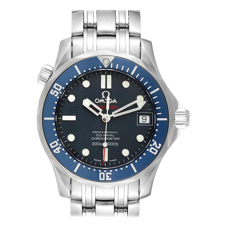 Omega Seamaster Bond 300M Blue Wave Dial Men’s Watch 2222.80.00 For ...