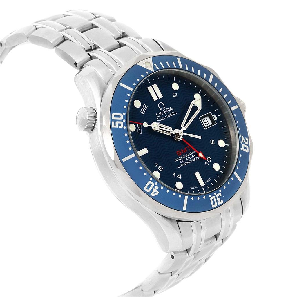 Men's Omega Seamaster Bond 300M GMT Steel Watch 2535.80.00 Box Cards For Sale