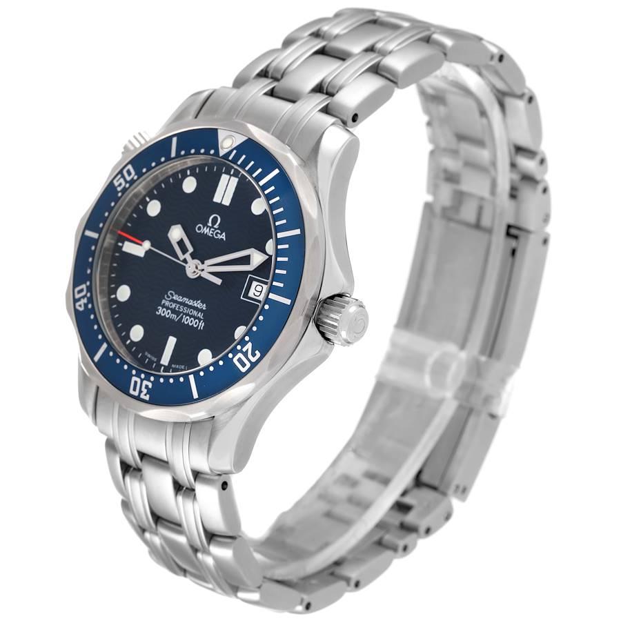 Men's Omega Seamaster Bond 36 Midsize Blue Dial Steel Mens Watch 2561.80.00 Box Card