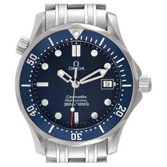 Omega Seamaster Bond 36 Midsize Blue Dial Steel Mens Watch 2561.80.00 Box Card