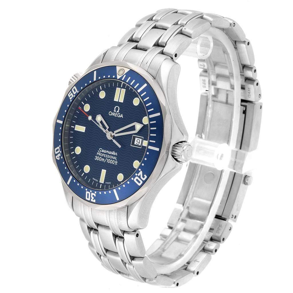 Omega Seamaster Bond Blue Dial Men's Watch 2541.80.00 Box Card For Sale 1