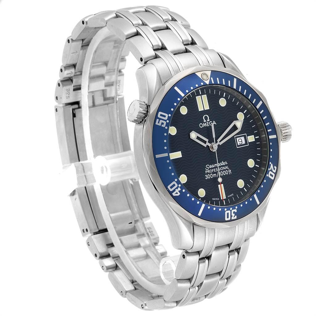 Omega Seamaster Bond Blue Dial Men's Watch 2541.80.00 Box Card For Sale 2