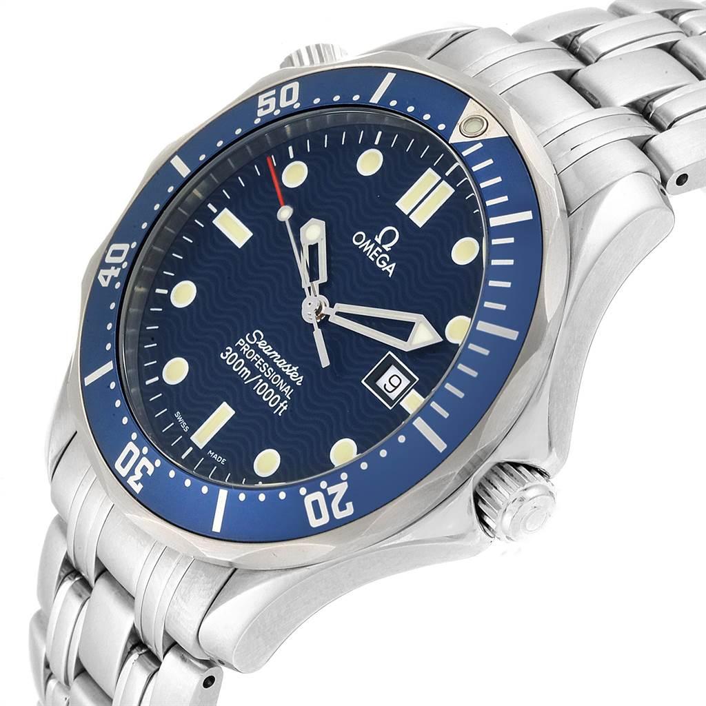 Omega Seamaster Bond Blue Dial Men's Watch 2541.80.00 Box Card For Sale 3