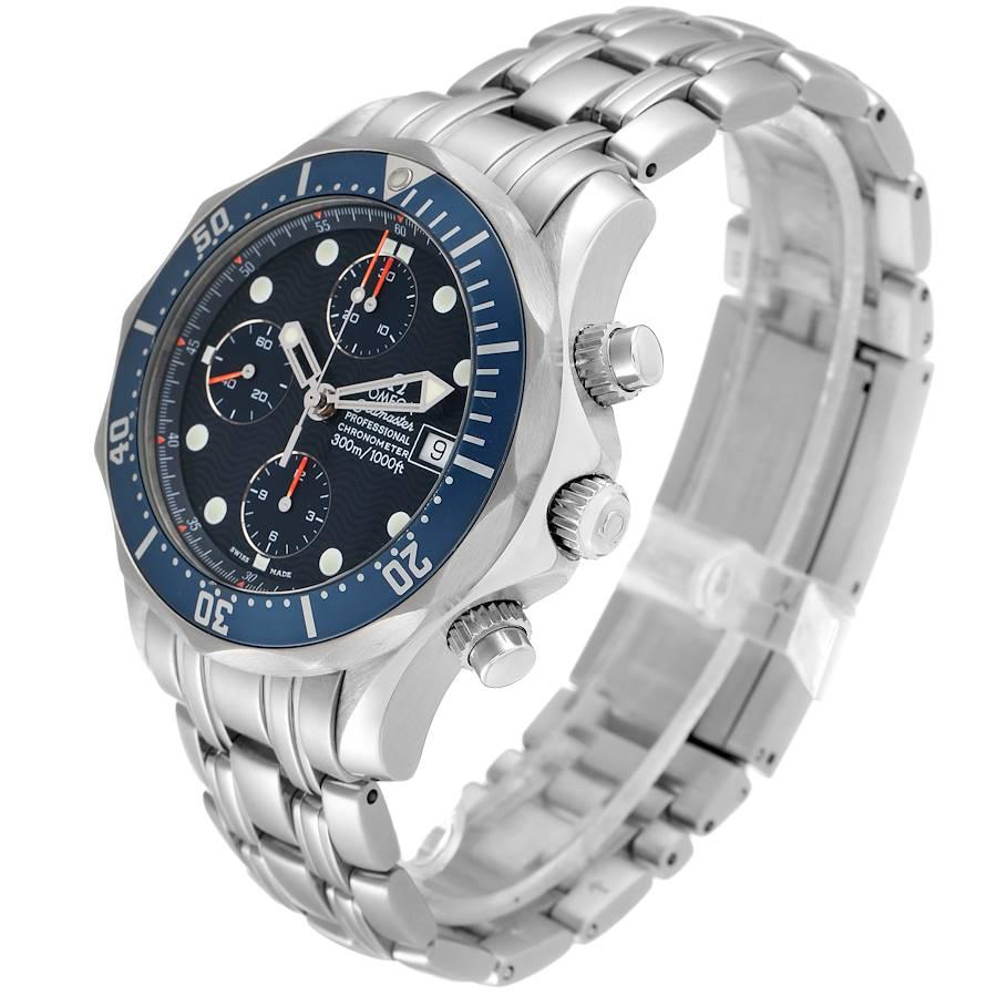  Omega Montre pour homme Seamaster Bond Chrono avec cadran en forme de vague bleue et cadran, 2599.80.00 Pour hommes 