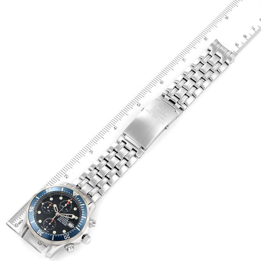 Omega Montre pour homme Seamaster Bond Chrono avec cadran en forme de vague bleue et cadran, 2599.80.00 4