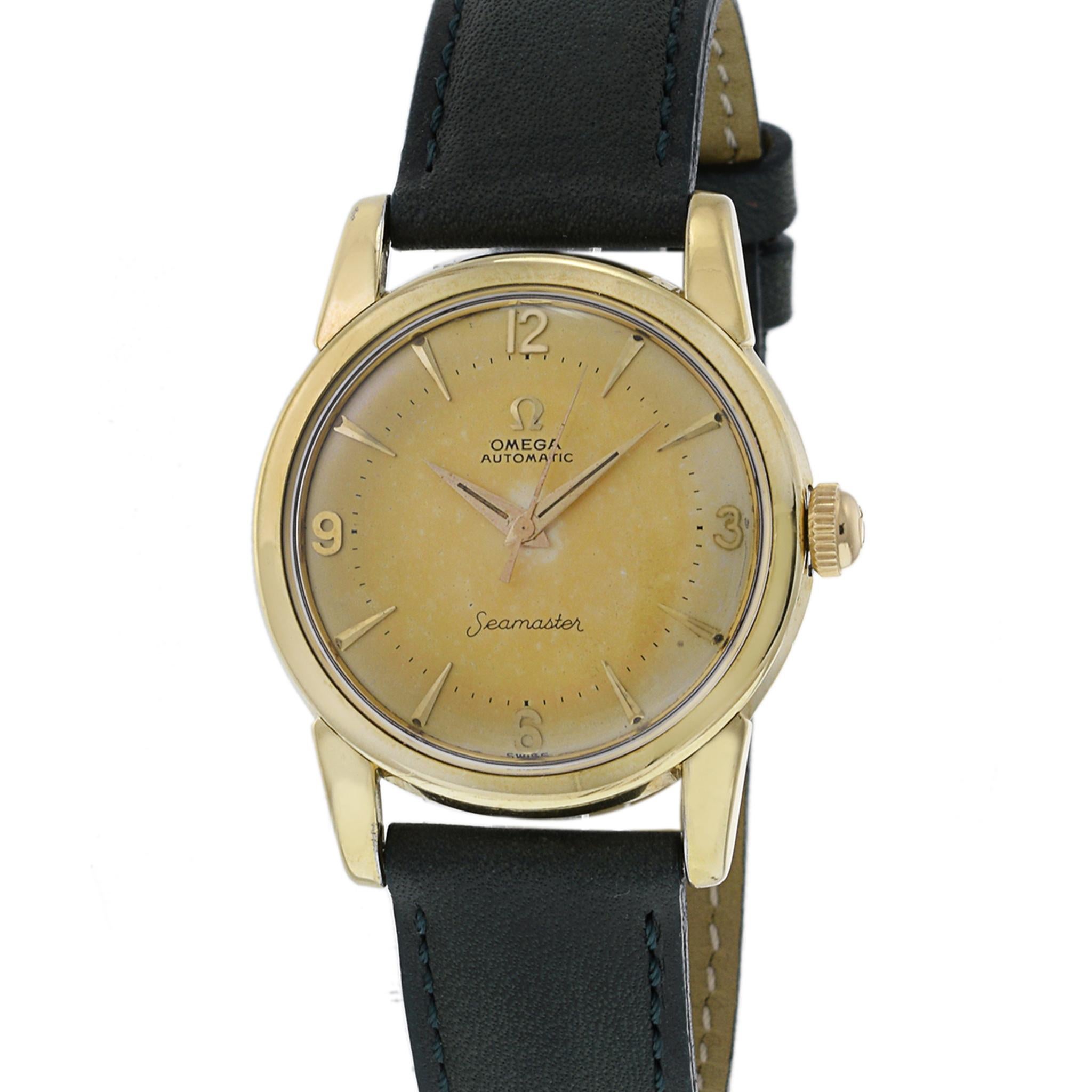 Omega Seamaster Bumper Automatik-Gold-Lünette und Platte mit Gold-Lünette (Retro)