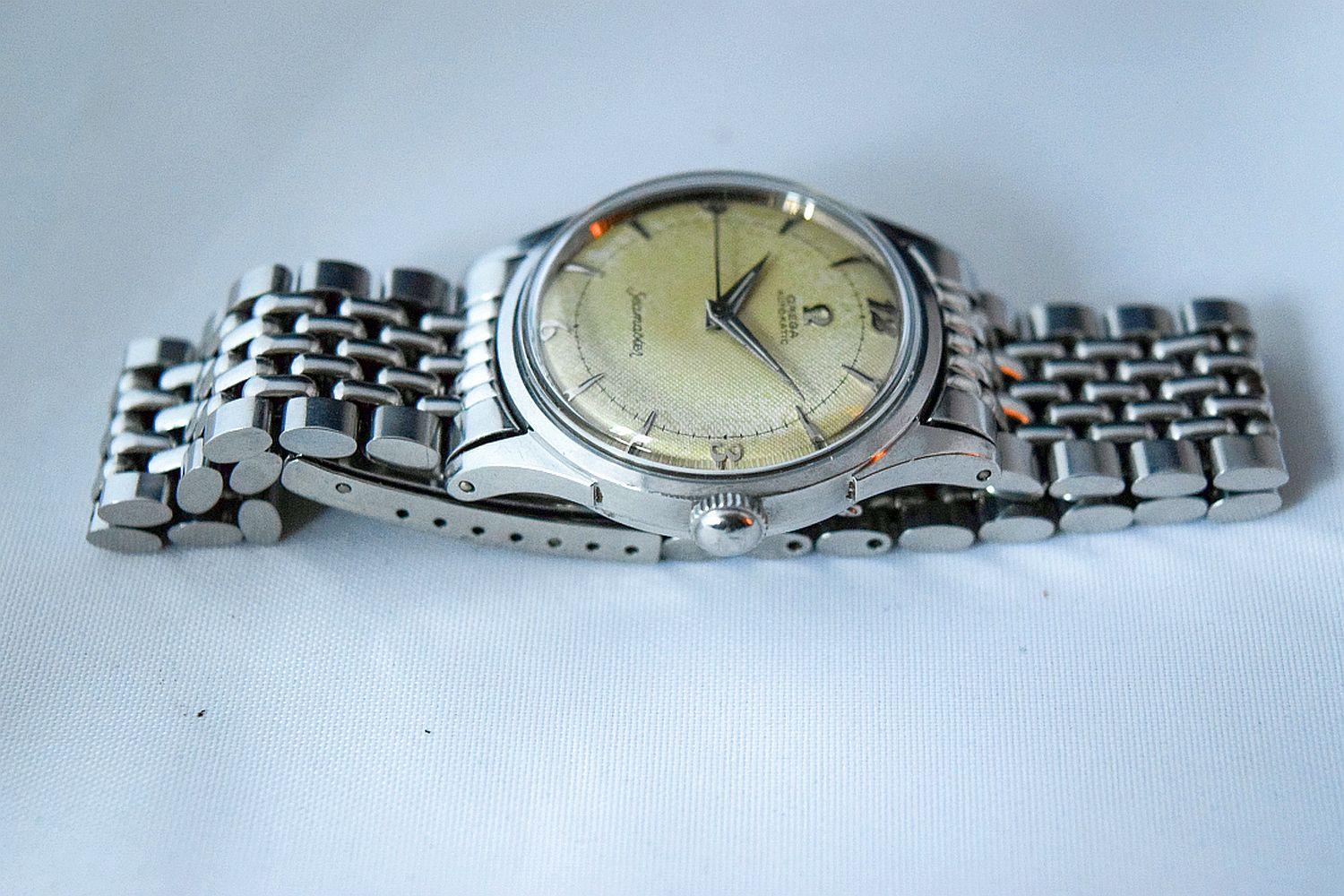 Omega SeaMaster Bumper Automatic original Textured dial steel with Rice bracelet 4