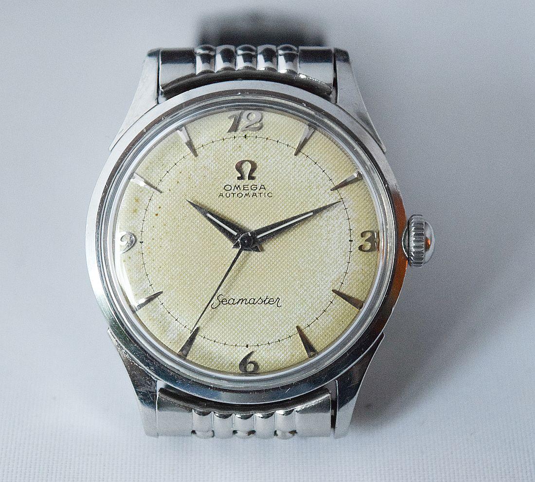 Omega SeaMaster Bumper Automatic original Textured dial steel with Rice bracelet 10