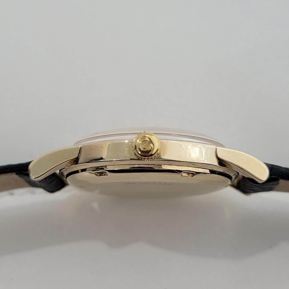 Omega Seamaster Cal 344 14k Solid Gold 35mm Herren Handaufzug 1950s Vintage RA572 im Angebot 6