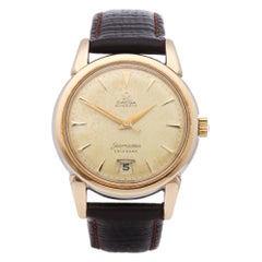 Vintage Omega Seamaster Calendar 1342 Men's Gold-Plated Watch