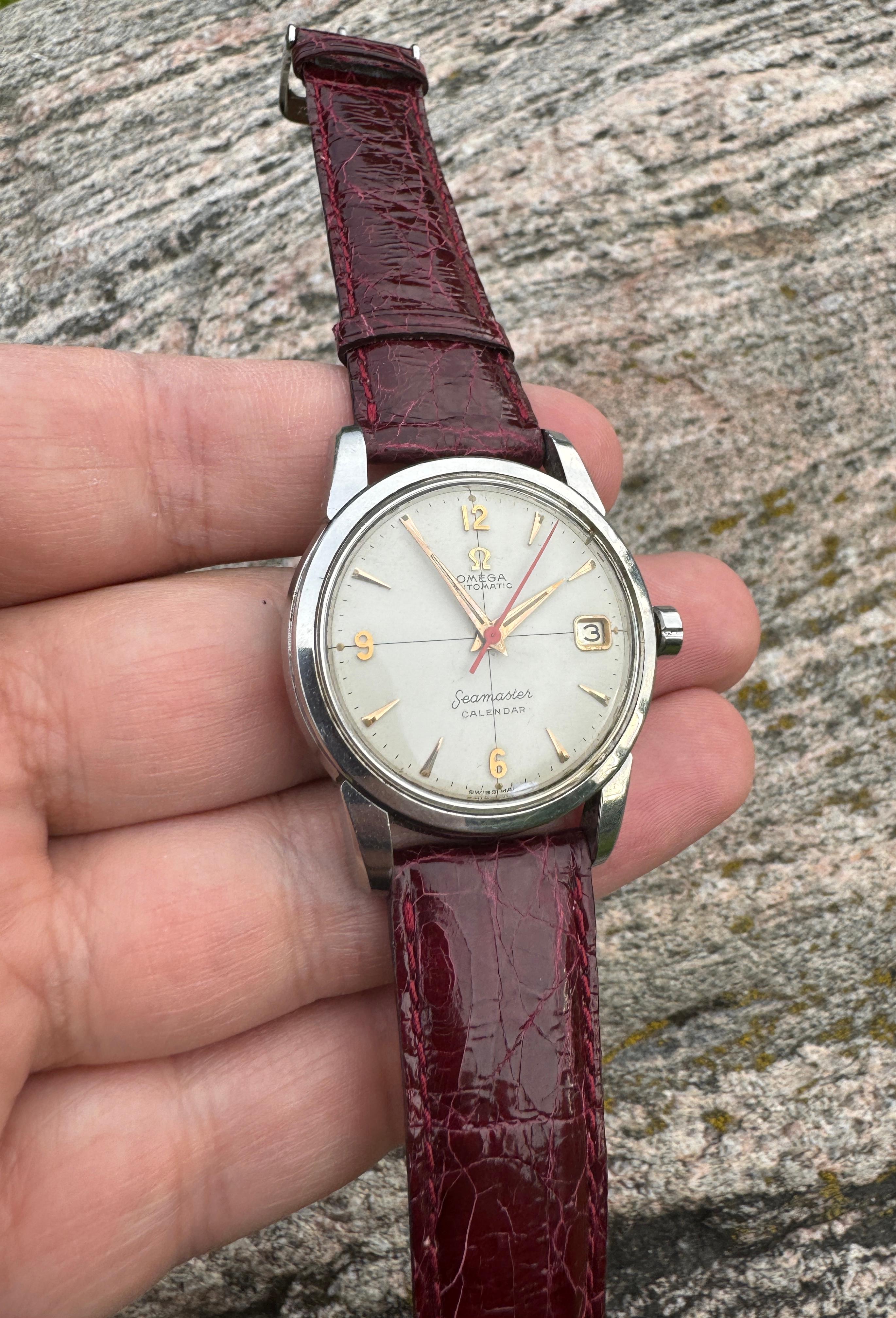 Omega Seamaster Kalender 2849 2SC Seltenes Zifferblatt Automatikuhr 10
