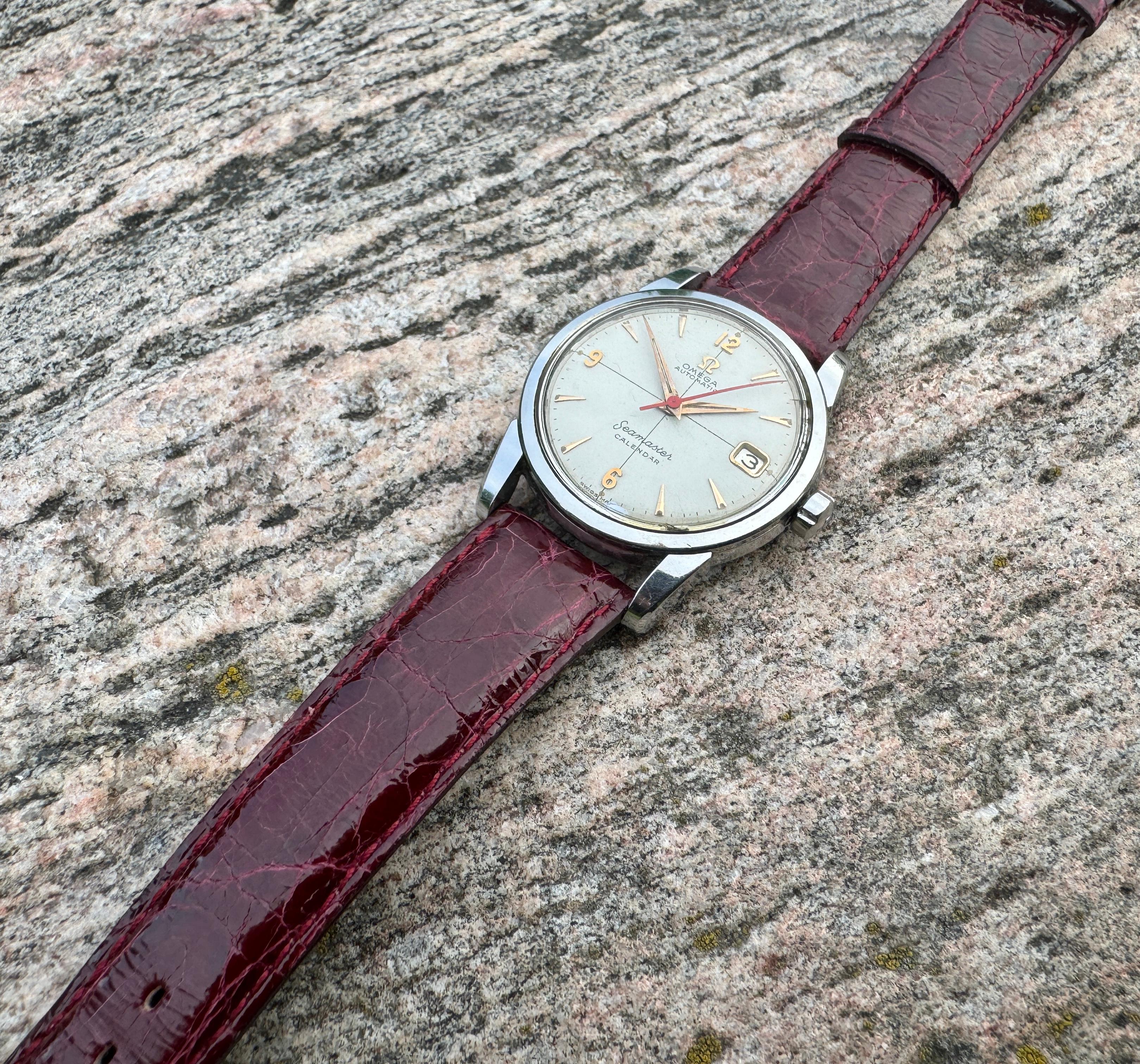 Omega Seamaster Kalender 2849 2SC Seltenes Zifferblatt Automatikuhr im Zustand „Gut“ in Toronto, CA