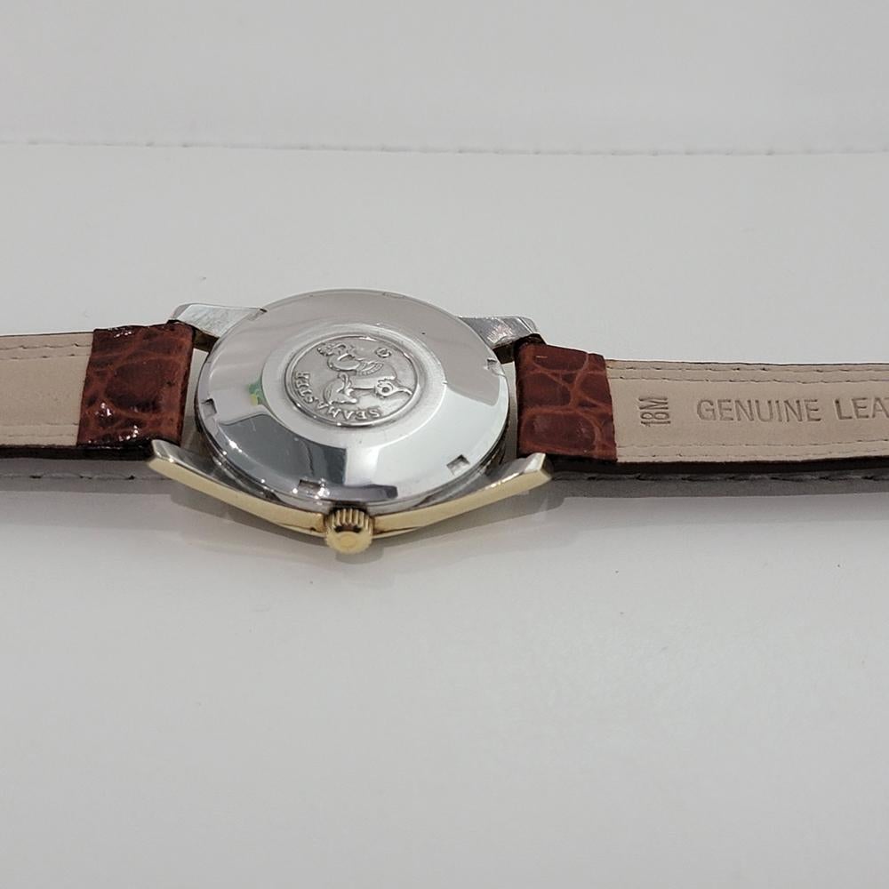 Omega Seamaster Calendar 34mm Gold Capped Mens Date Automatic 1960s RA576 en vente 6