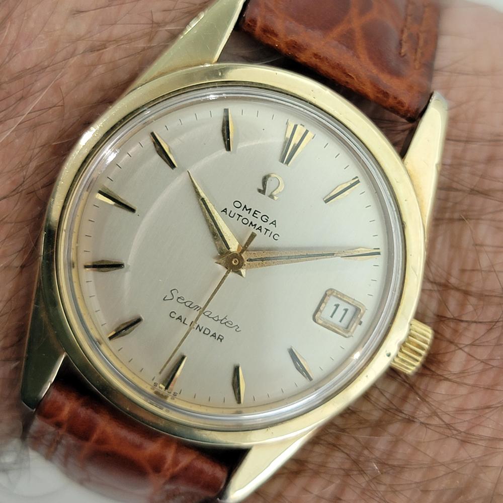 Omega Seamaster Calendar 34mm Gold Capped Mens Date Automatic 1960s RA576 en vente 9