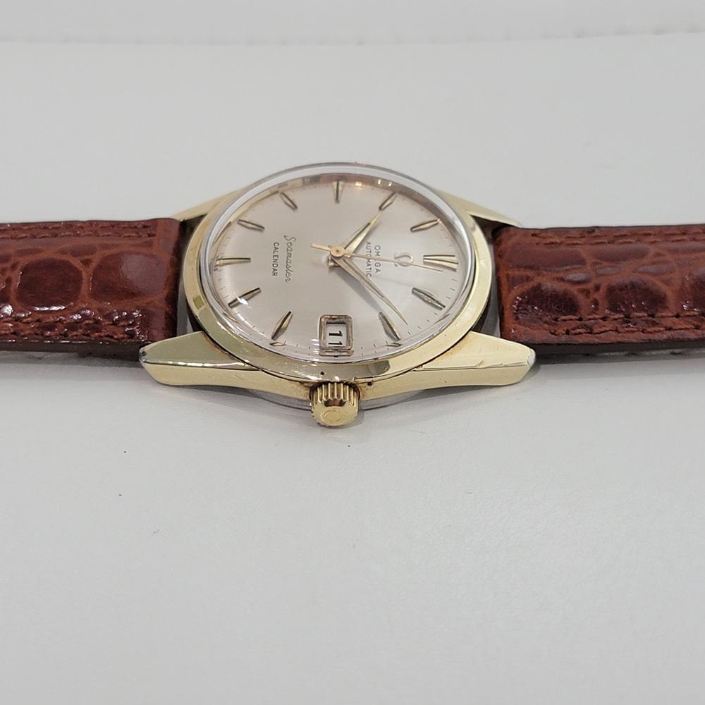 Omega Seamaster Calendar 34mm Gold Capped Mens Date Automatic 1960s RA576 en vente 1