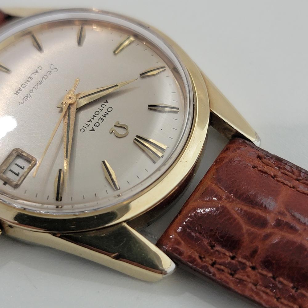Omega Seamaster Calendar 34mm Gold Capped Mens Date Automatic 1960s RA576 en vente 2