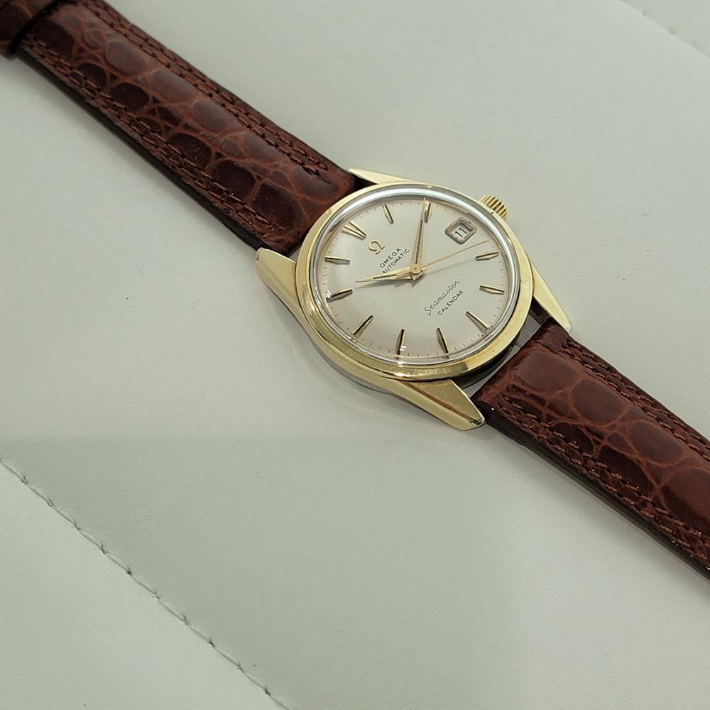 Omega Seamaster Calendar 34mm Gold Capped Mens Date Automatic 1960s RA576 en vente 3