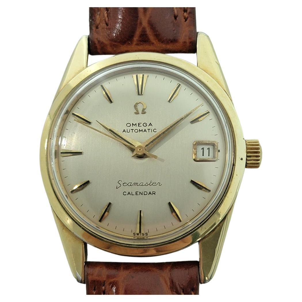 Omega Seamaster Calendar 34mm Gold Capped Mens Date Automatic 1960s RA576