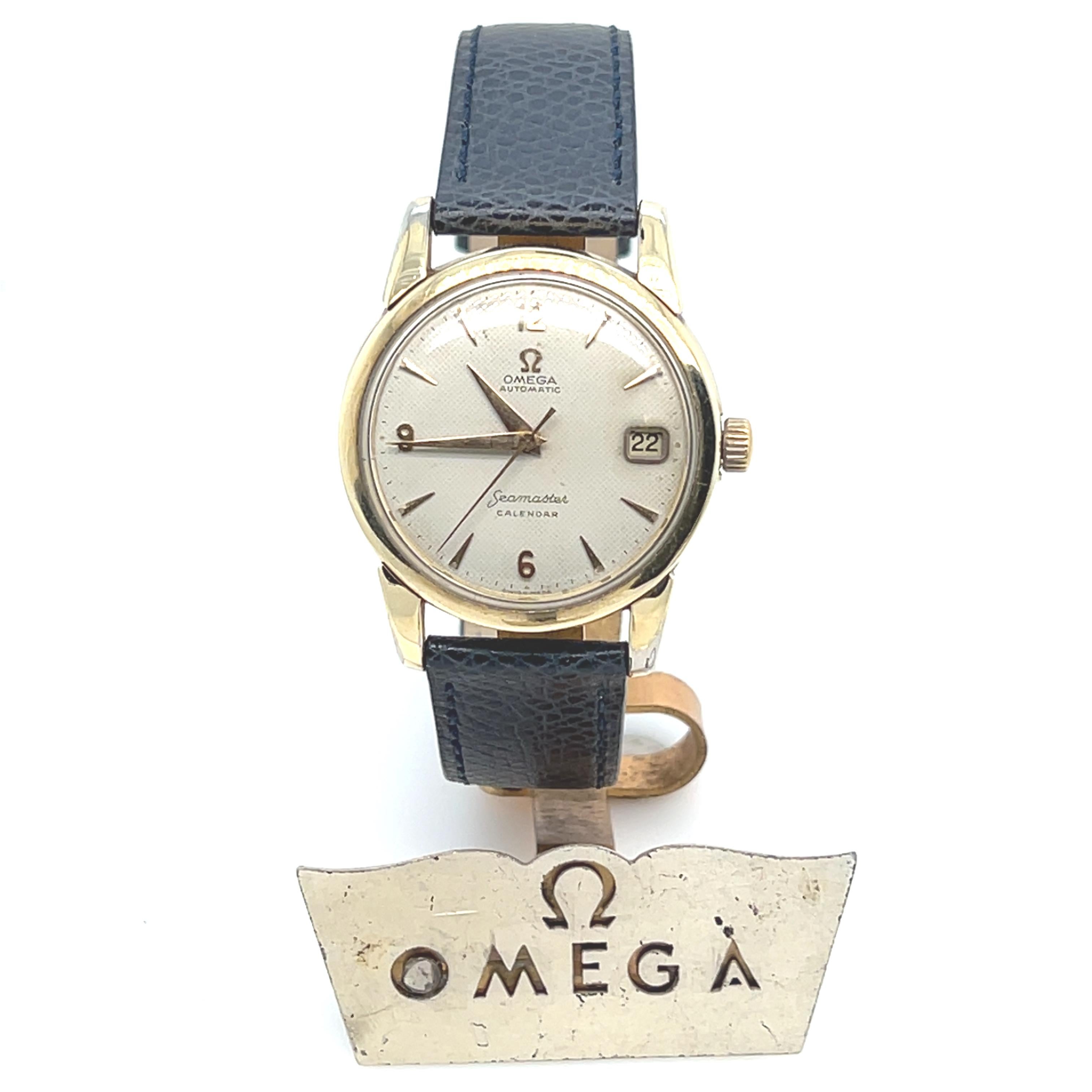 Women's or Men's Omega Seamaster Calendar - Automatic Gold-Plated Watch