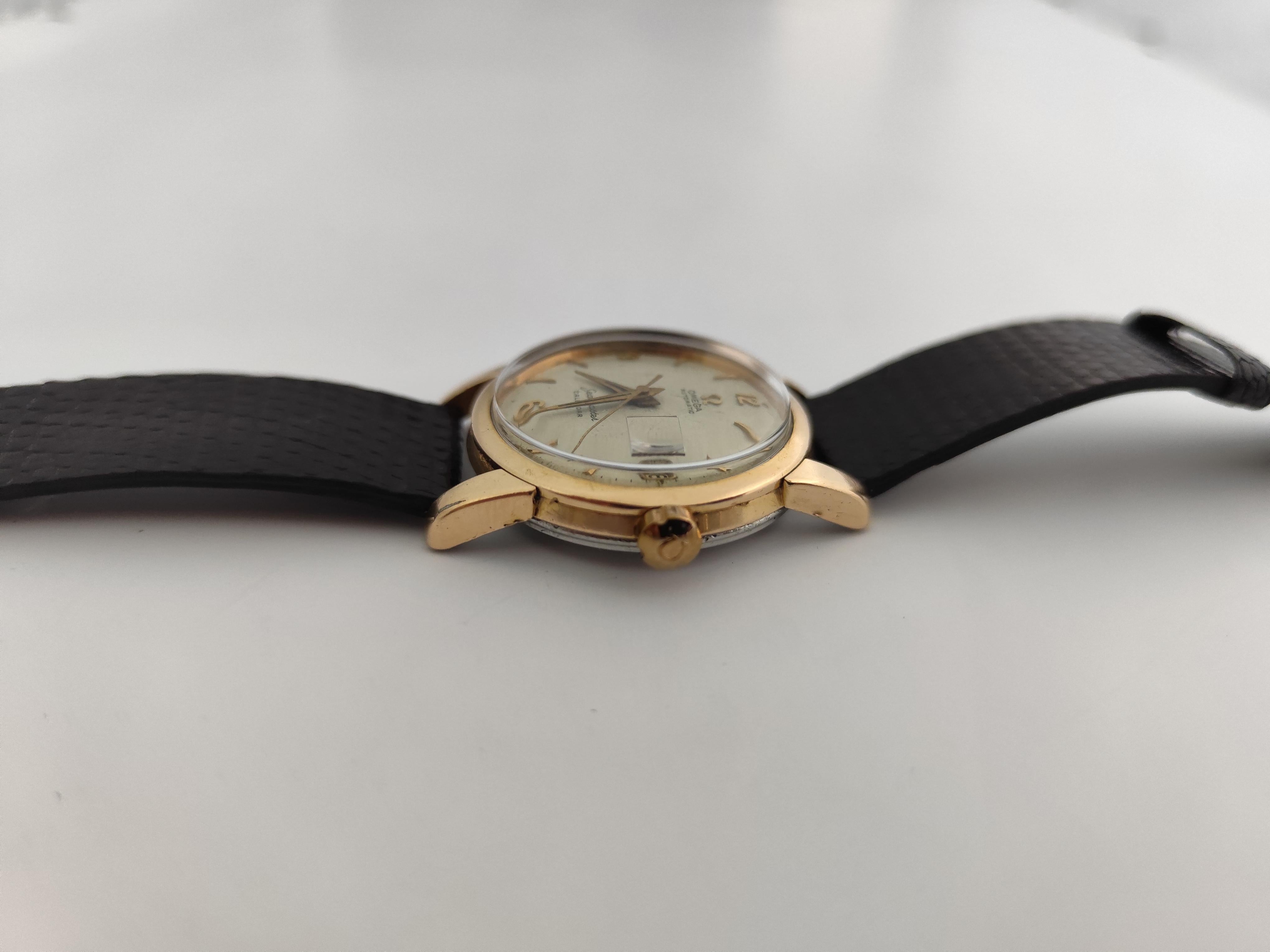 Omega Seamaster Calendario Oro Capuchón Vintage Ref. 2849-5SC Reloj Automático Hombre en venta 7