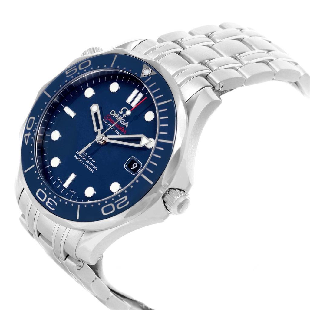 Modern Omega Seamaster Ceramic Bezel Watch 212.30.41.20.03.001 Unworn For Sale