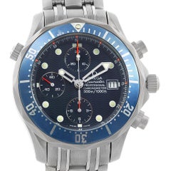 Omega Seamaster Chrono Diver Blue Dial Titanium Men's Watch 2298.80.00