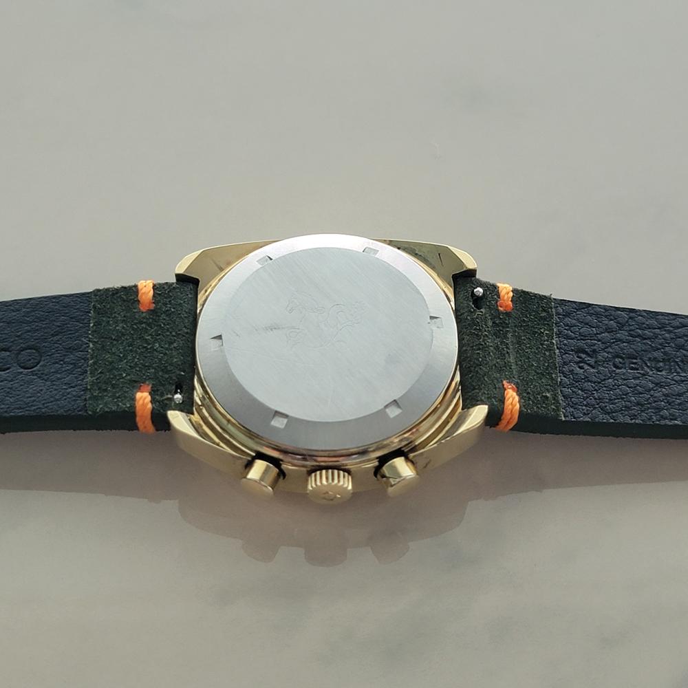 Omega Seamaster Chronograph 176007 Gold gekappt Herren 1970er 39mm Automatik RA677 im Angebot 7