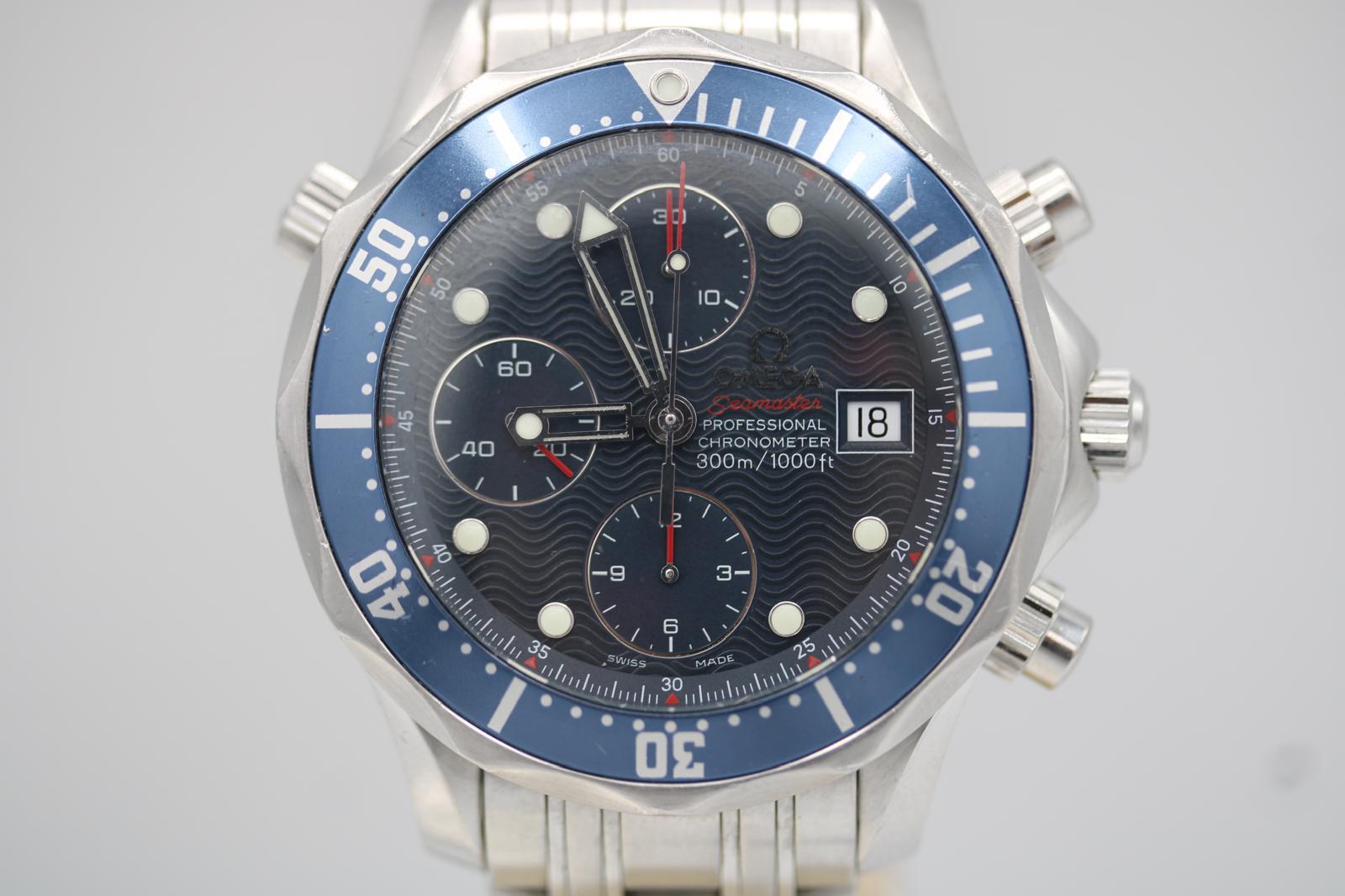 Omega Seamaster Chronograph 2225.80.00  41.5mm  Full Set  2008 Unisexe en vente