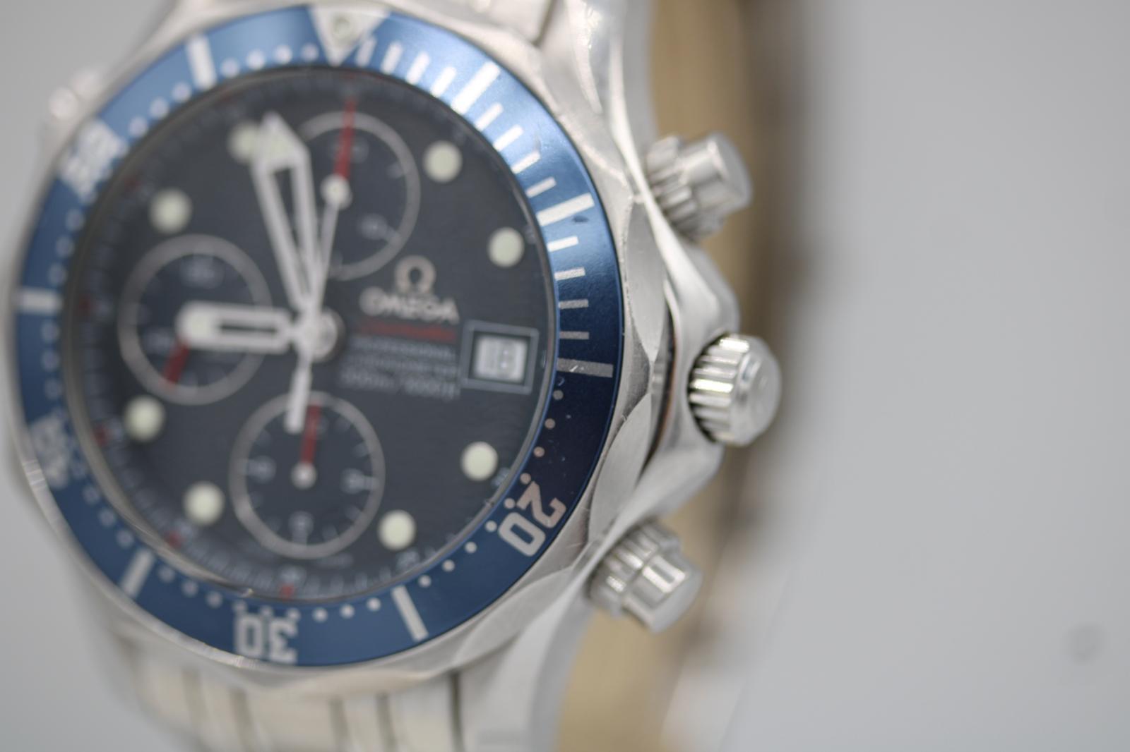 Omega Seamaster Chronograph 2225.80.00  41.5mm  Full Set  2008 en vente 1