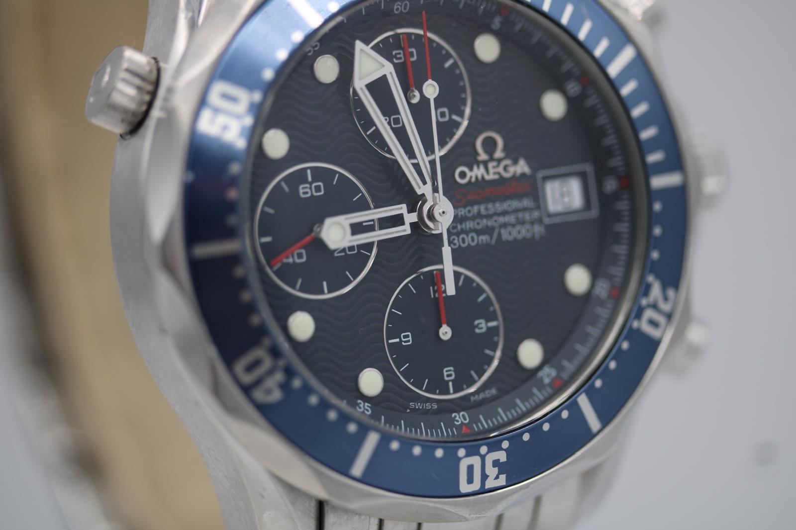 Omega Seamaster Chronograph 2225.80.00  41.5mm  Full Set  2008 en vente 2