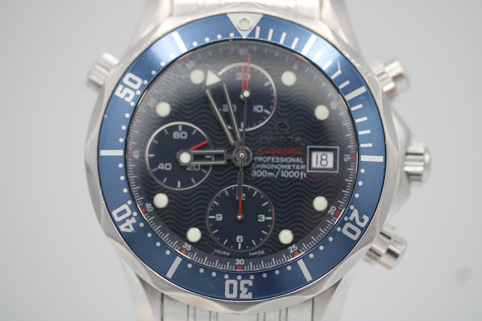 Omega Seamaster Chronograph 2225.80.00  41.5mm  Full Set  2008 en vente 3