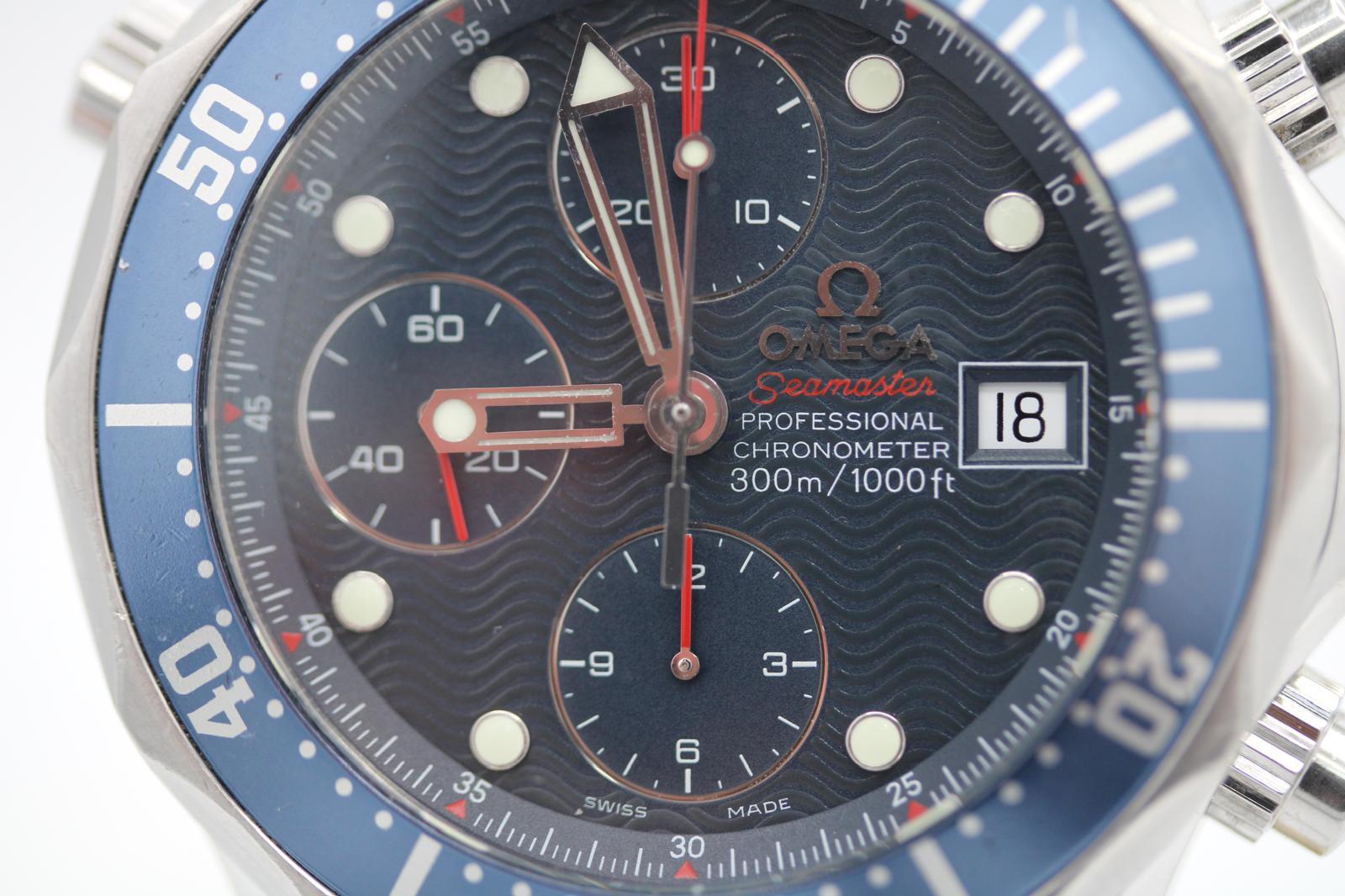 Omega Seamaster Chronograph 2225.80.00  41.5mm  Full Set  2008 en vente 4