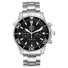 Omega Seamaster Chronograph Black Dial Steel Mens Watch 2594.52.00 Box Card