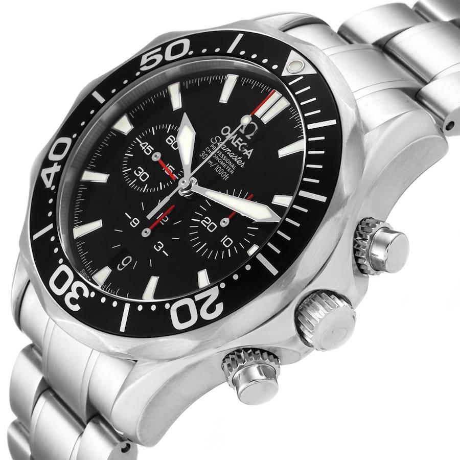 Omega Seamaster Chronograph Black Dial Watch 2594.52.00 Card 1