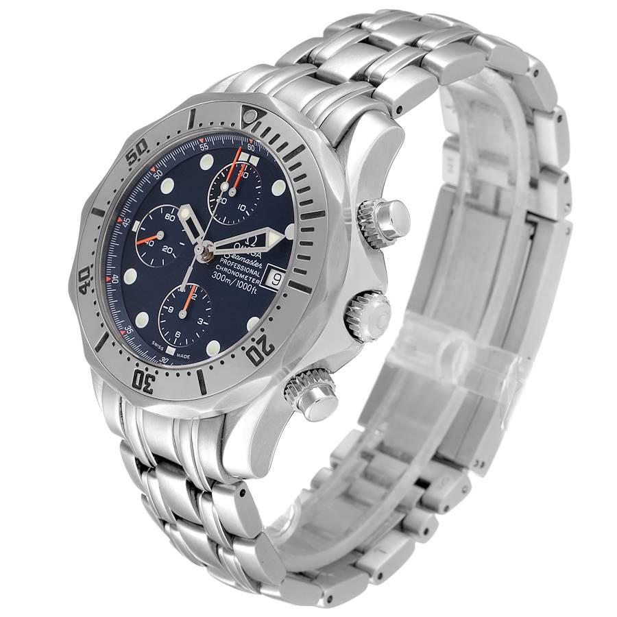 Men's Omega Seamaster Chronograph Blue Dial Steel Mens Watch 2598.80.00