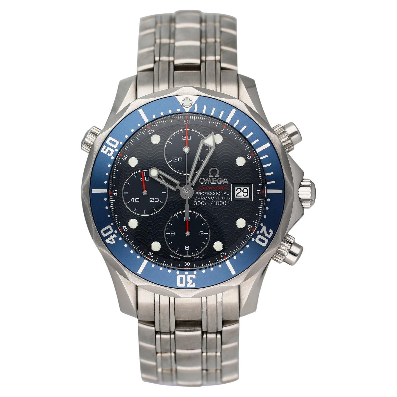 Omega Seamaster Chronograph Stainless Steel Mens Watch