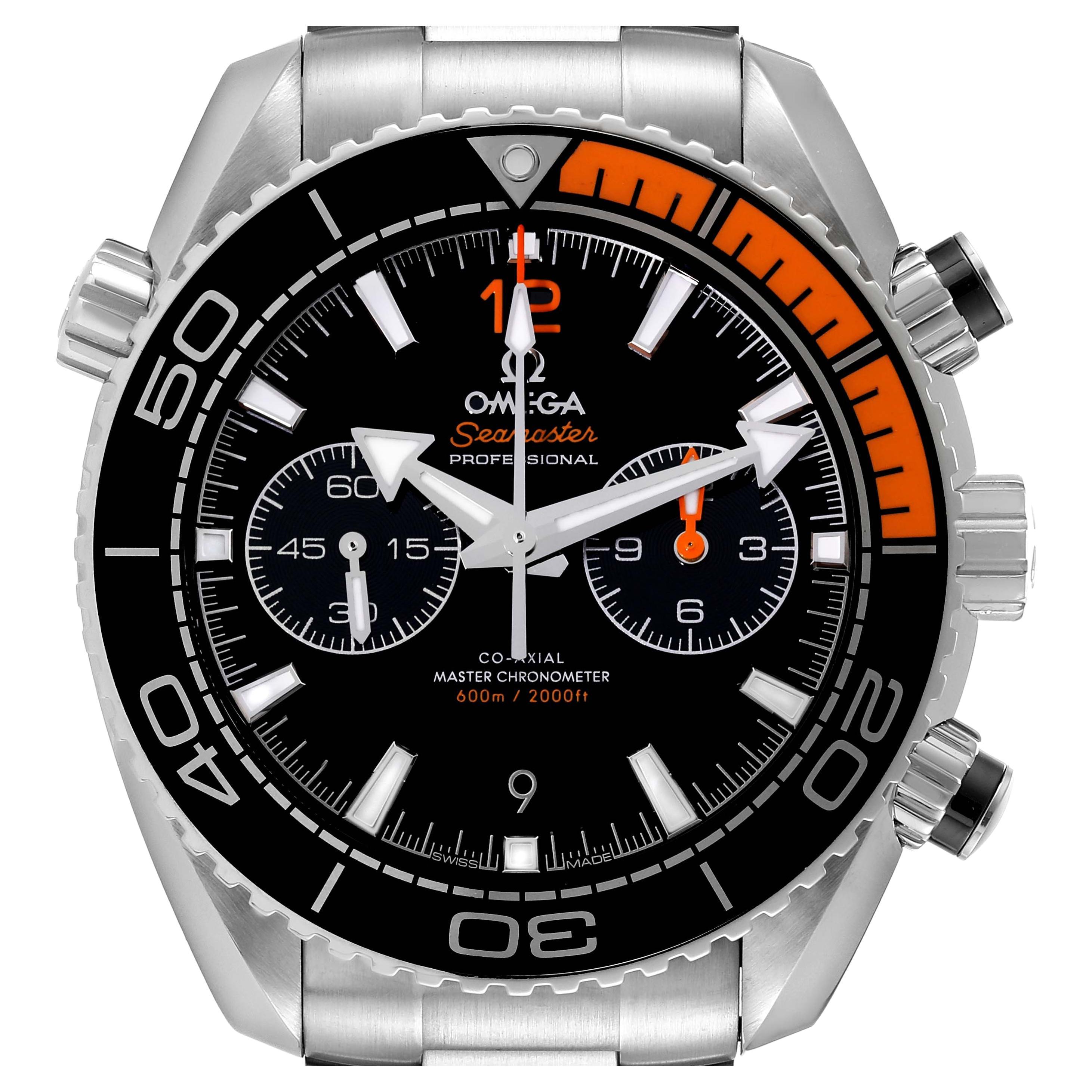 Omega Seamaster Chronograph Steel Mens Watch 215.30.46.51.01.002 Box Card For Sale