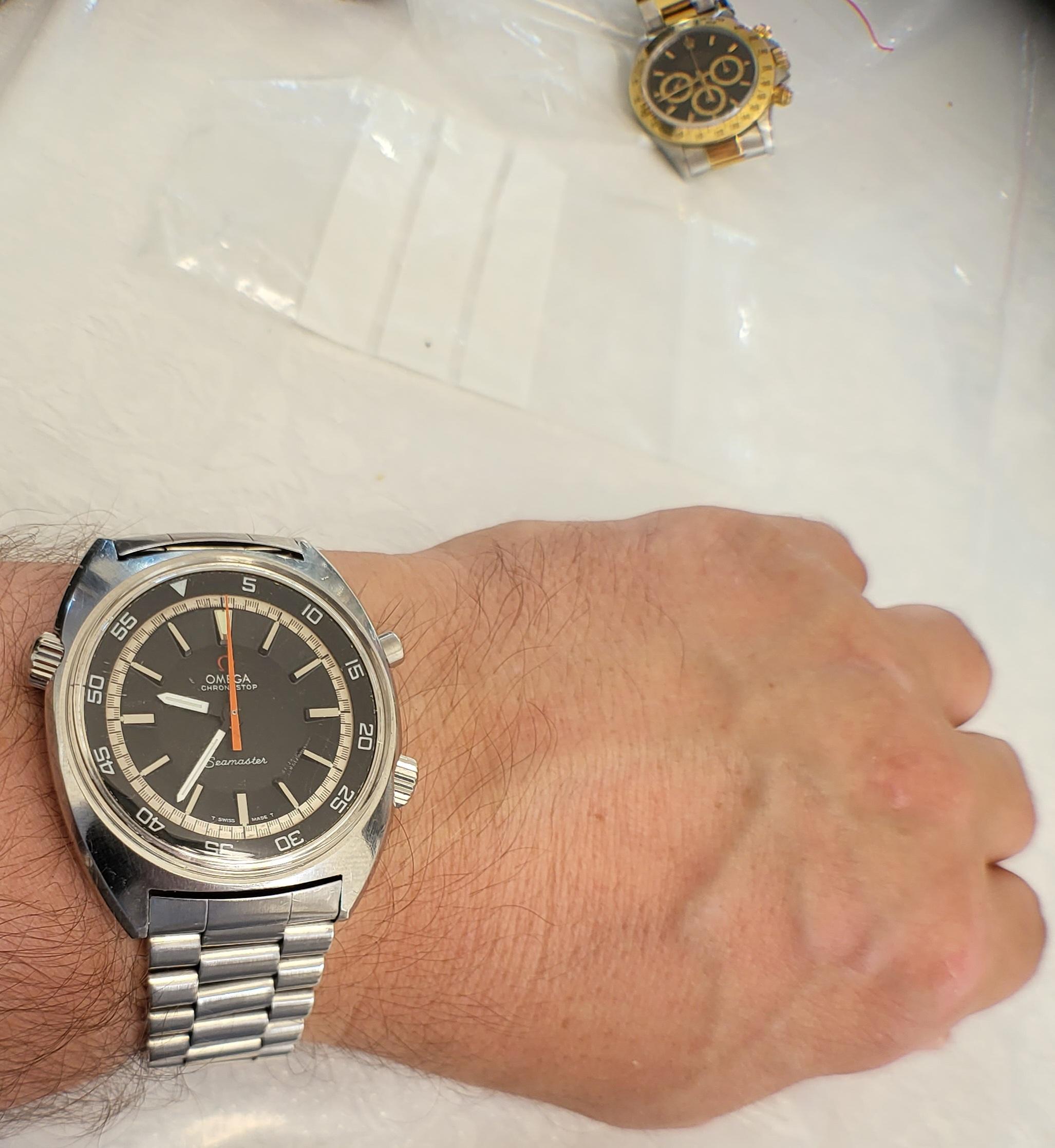 Omega Seamaster Chronostop 145.008 Cal.865 Wrist Watch For Sale 9
