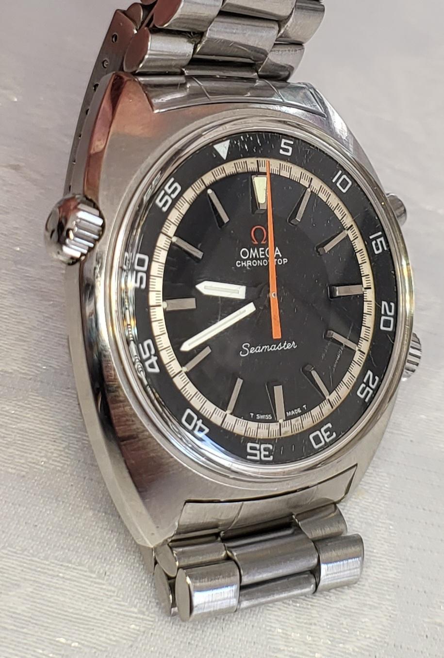 Omega Seamaster Chronostop 145.008 Cal.865 Wrist Watch For Sale 13