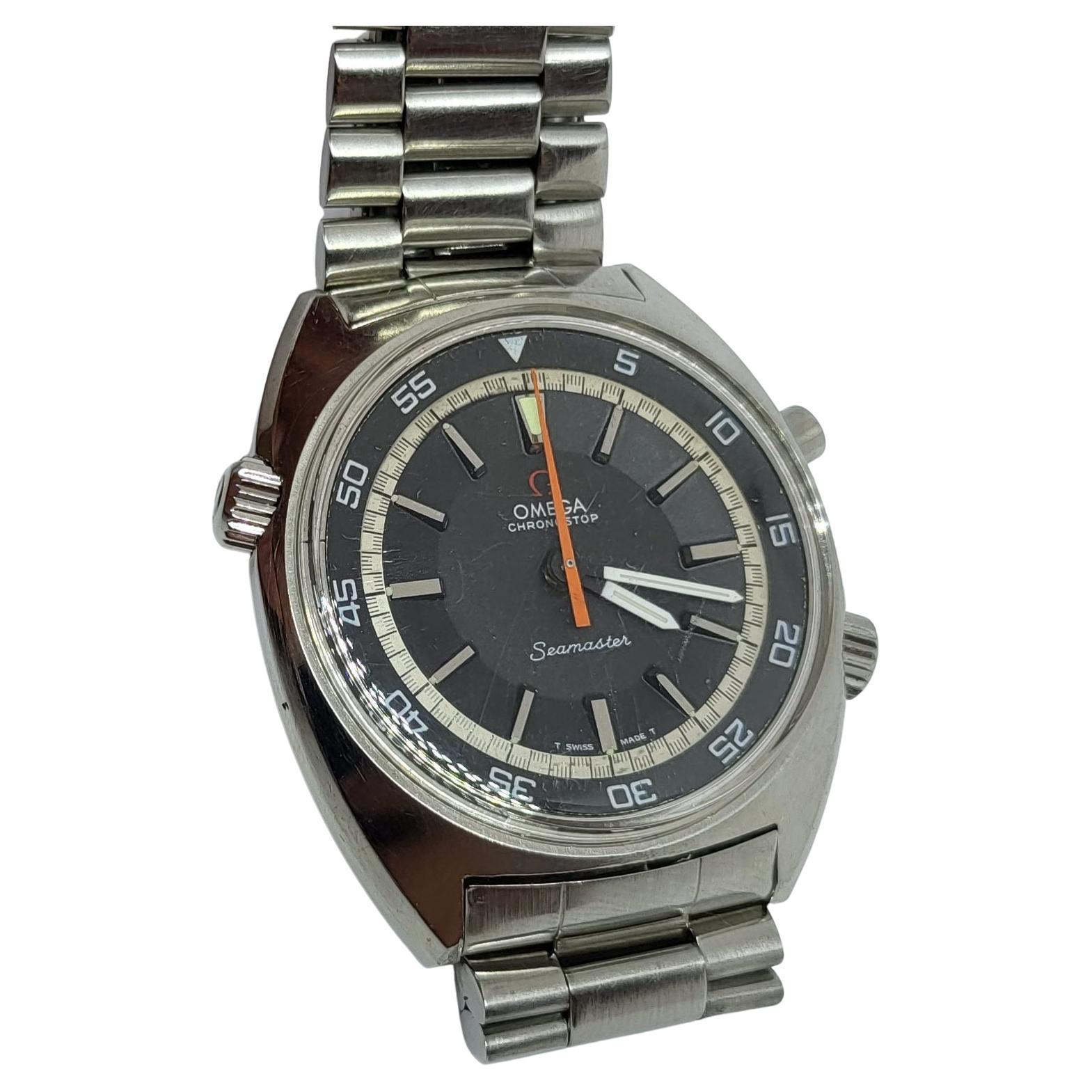 Omega Seamaster Chronostop 145.008 Cal.865 Wrist Watch For Sale