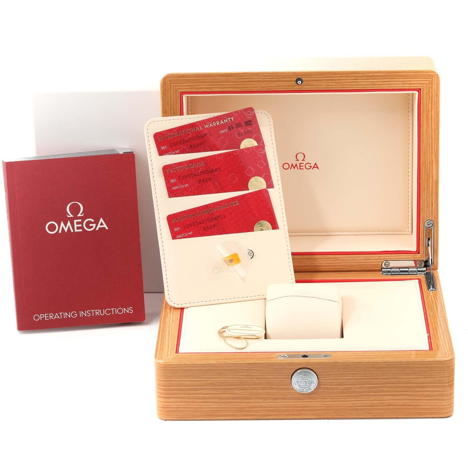Omega Seamaster Co-Axial 42mm Steel Mens Watch 210.32.42.20.04.001 Box Card en vente 4