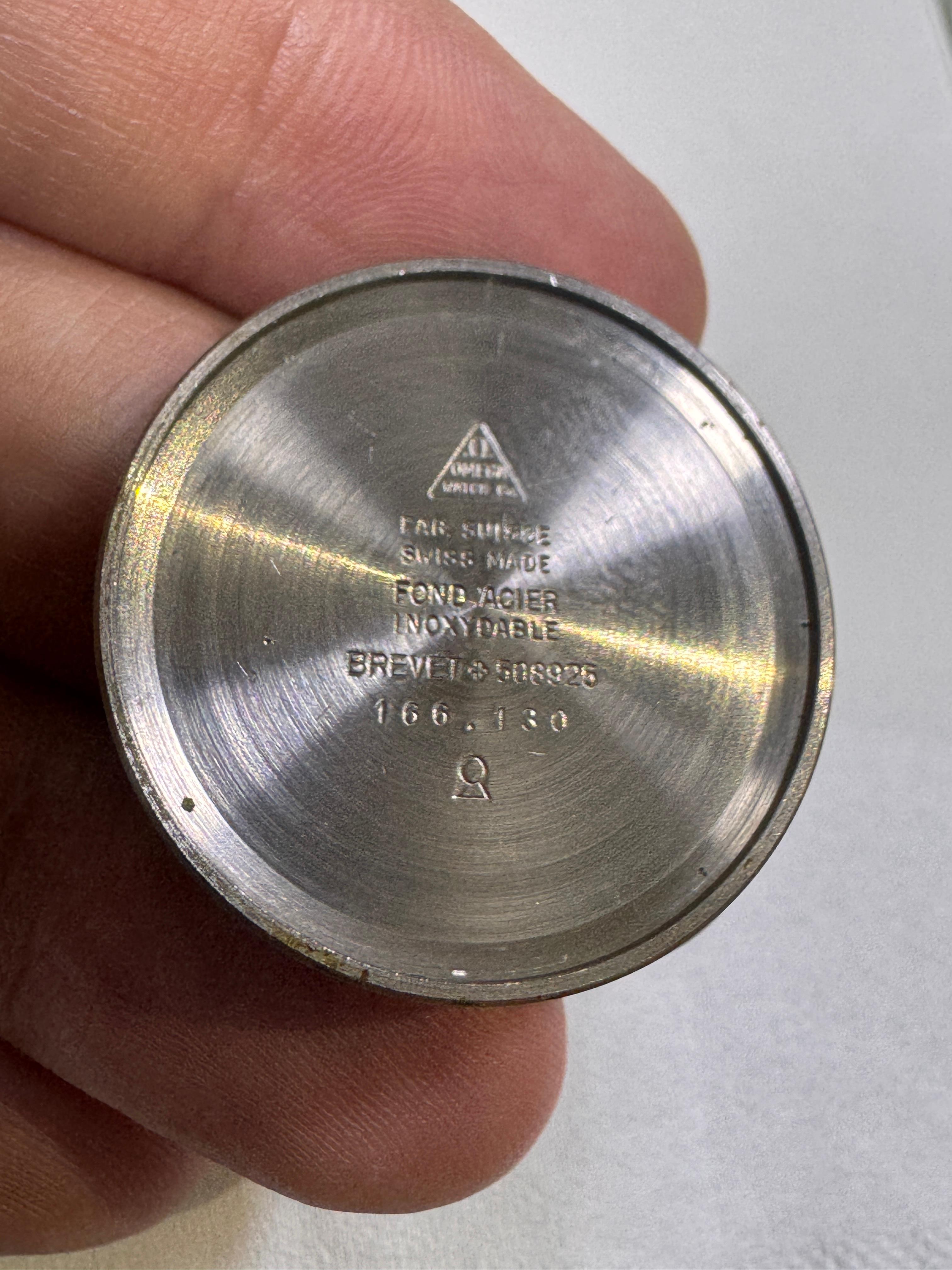 Reloj Omega Seamaster Cosmic 2000 Ref 166.130 Raro Esfera Dorada Chapado en Oro Hombre en venta 10