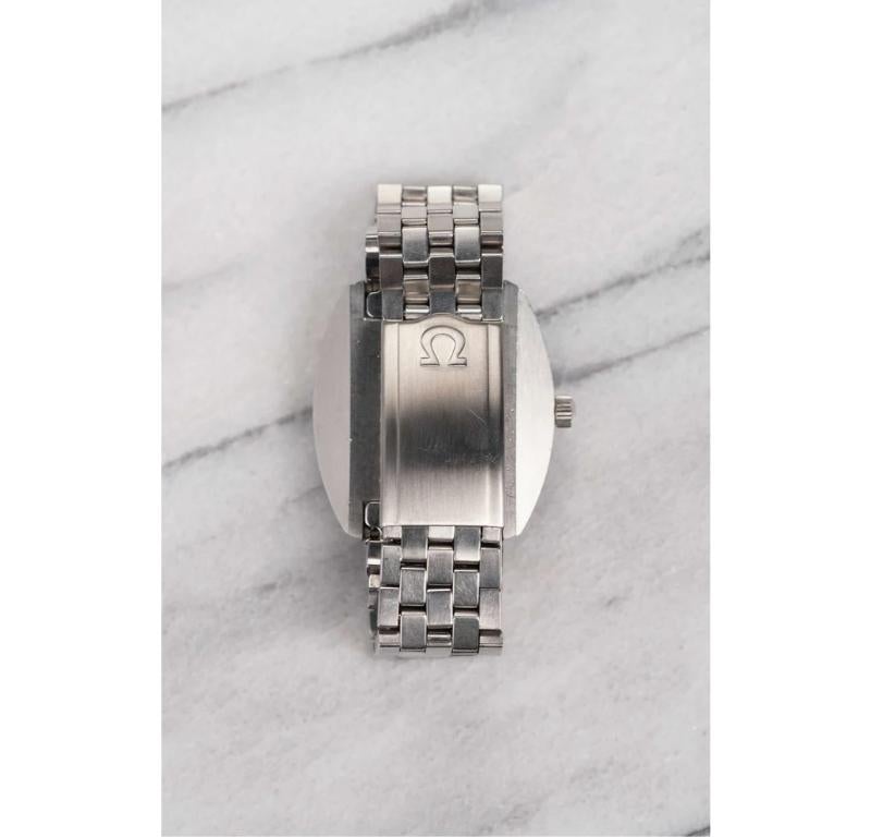 Montre Omega Seamaster Cosmic Grey Dial en acier inoxydable, années 1970 Bon état - En vente à New York, NY