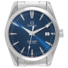 Omega Seamaster Date Aqua Terra Blue Dial Montre pour hommes 2518.80.00