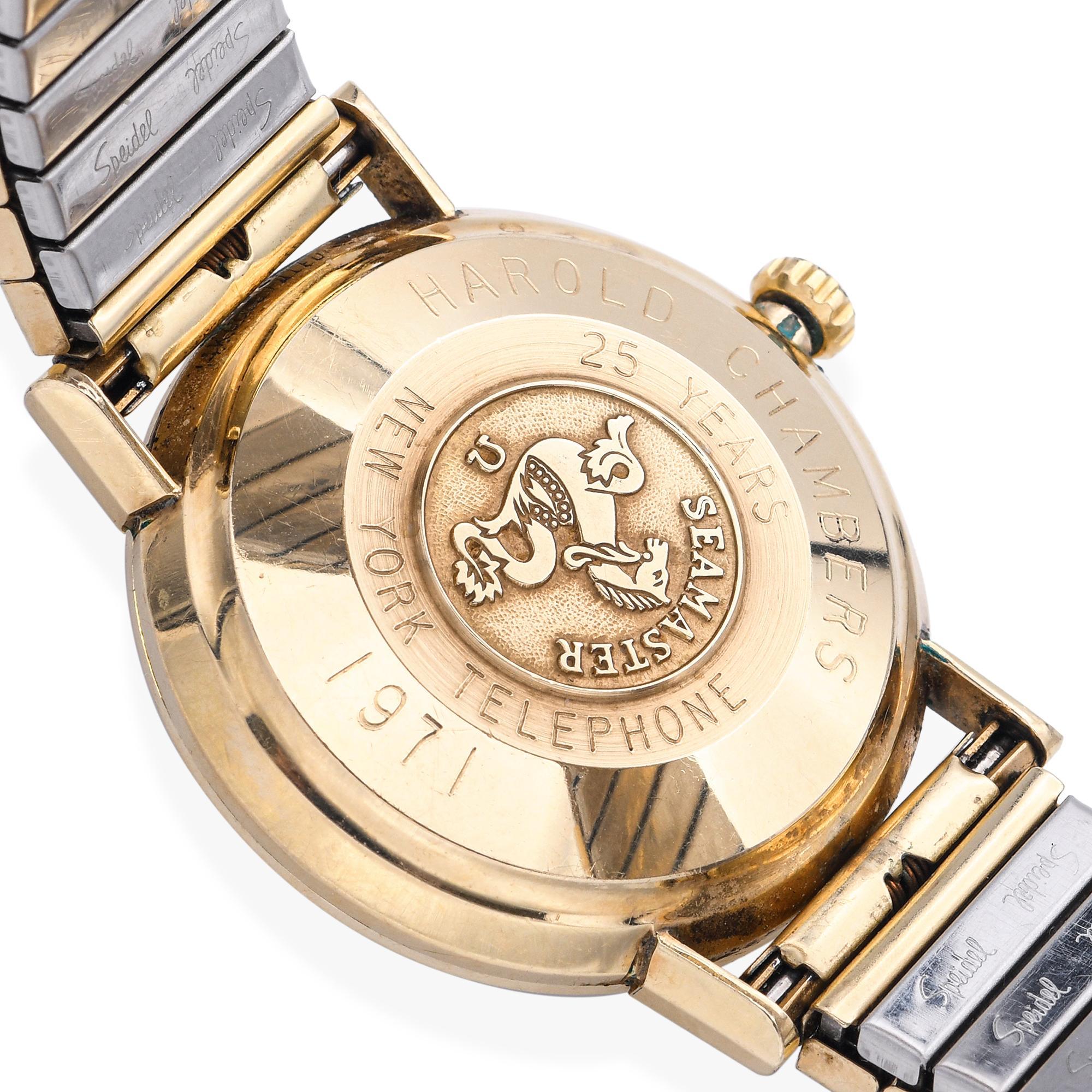 Omega Seamaster De Ville 14k Gold Filled Automatic Men's Watch For Sale 2