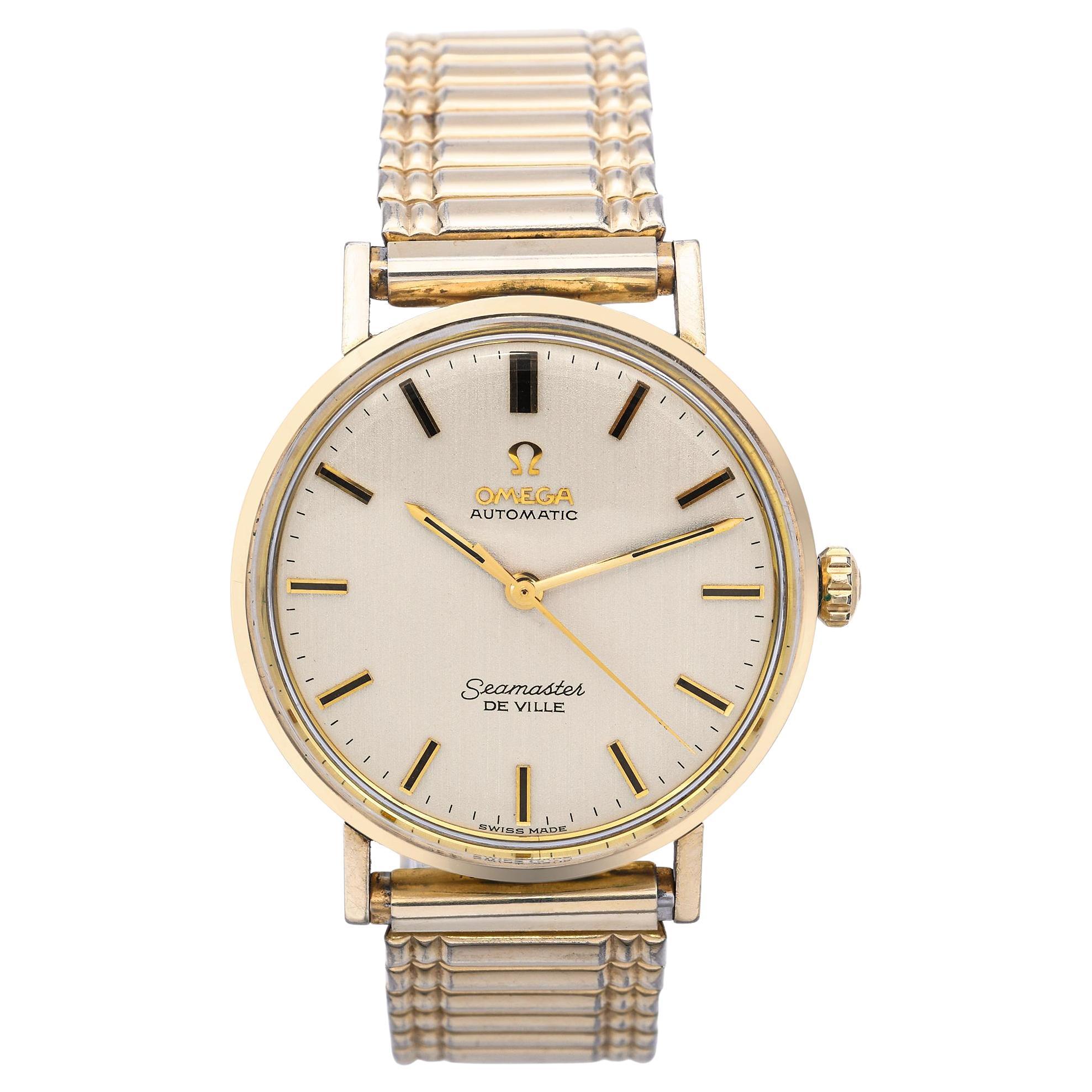 Omega Seamaster De Ville 14k Gold Filled Automatic Men's Watch For Sale