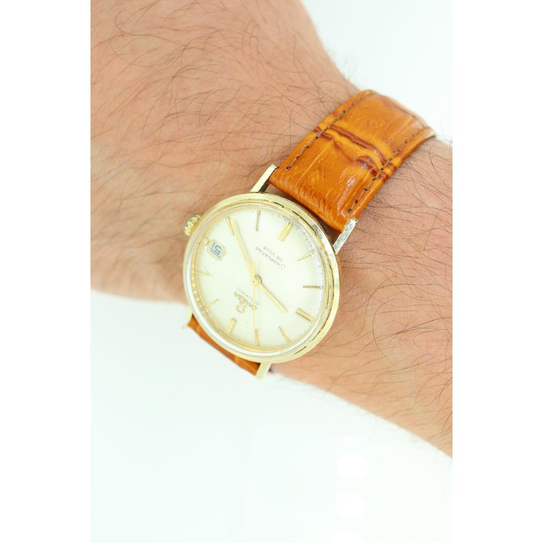 OMEGA Seamaster De Ville. 14k Gelbgold Omega Automatik SEAMASTER DEVILLE. Männer im Zustand „Gut“ in Port Charlotte, FL