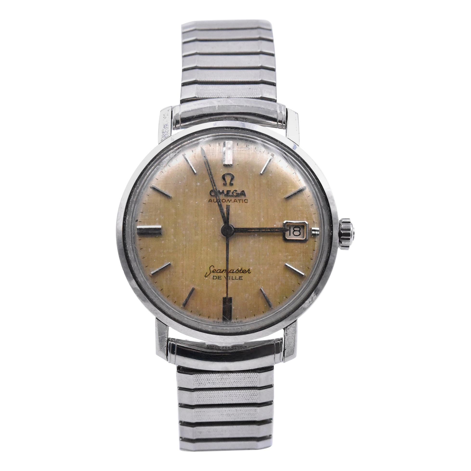 Omega Seamaster De Ville Stainless Steel Watch at 1stDibs
