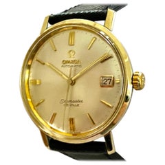 Omega Seamaster de Ville Stahl/vergoldete Automatikuhr 1964:: CD 166.020